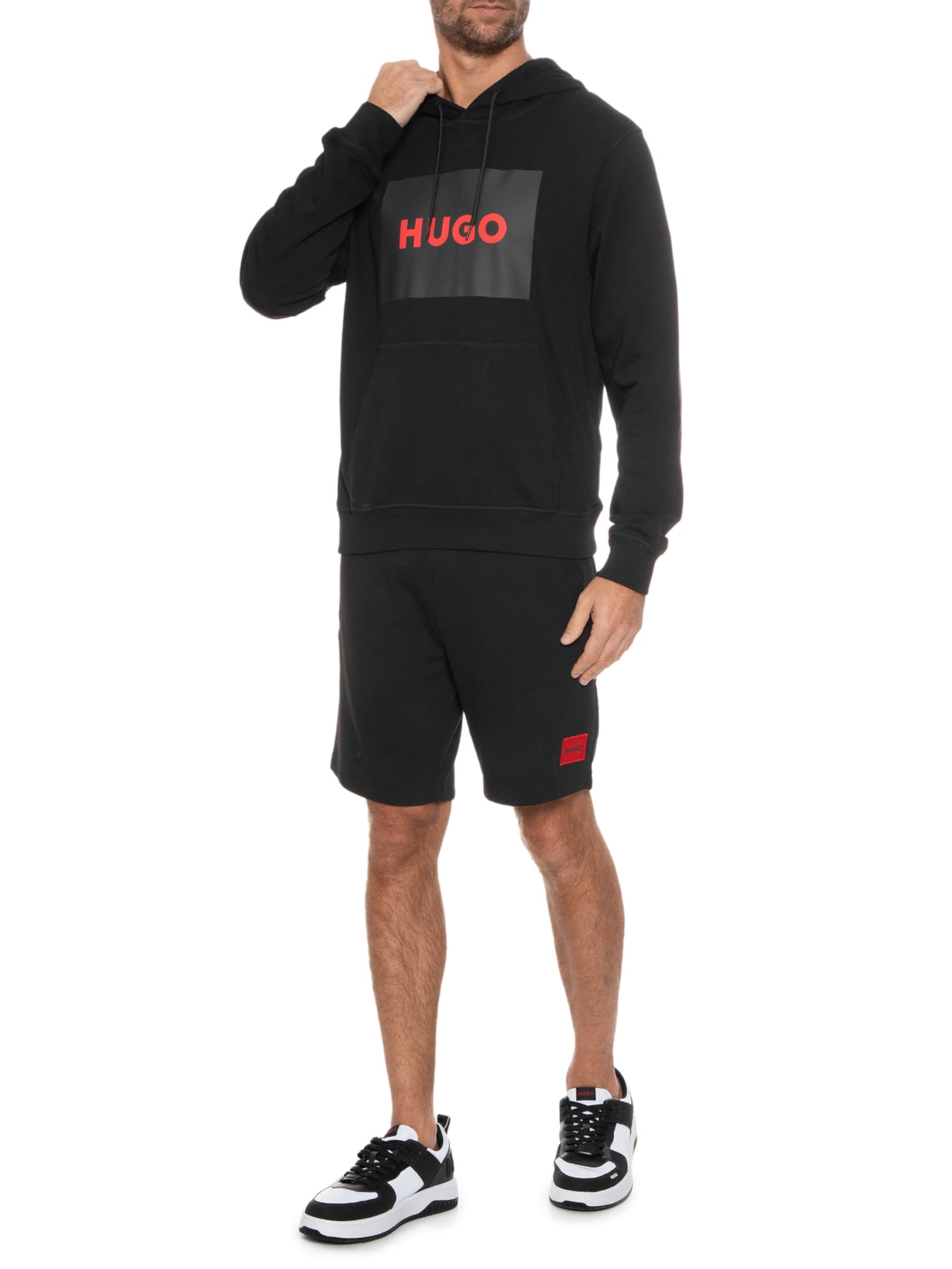 Blusa Masculina Moletom Duratschi Preto Hugo