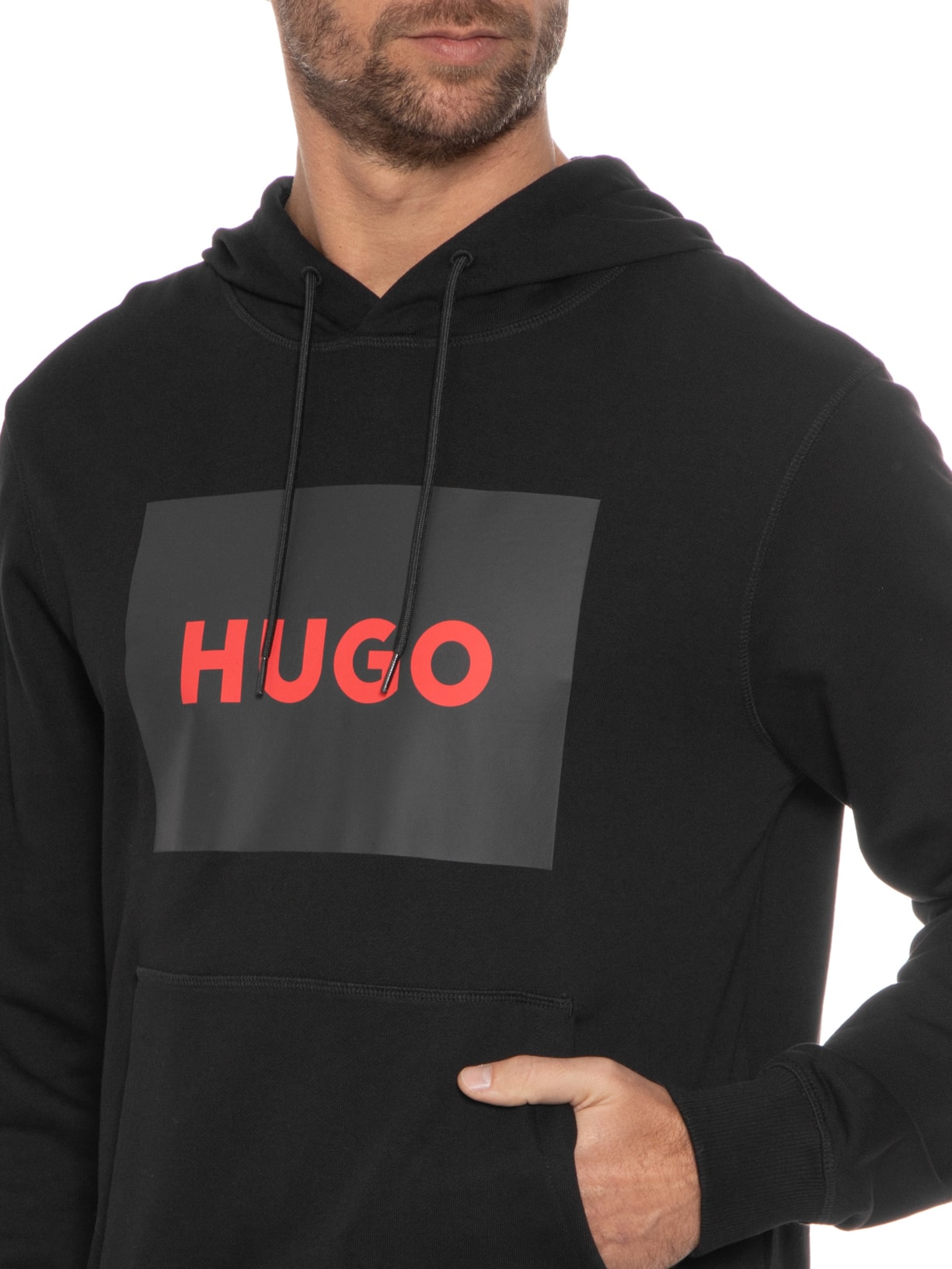 Blusa Masculina Moletom Duratschi Preto Hugo