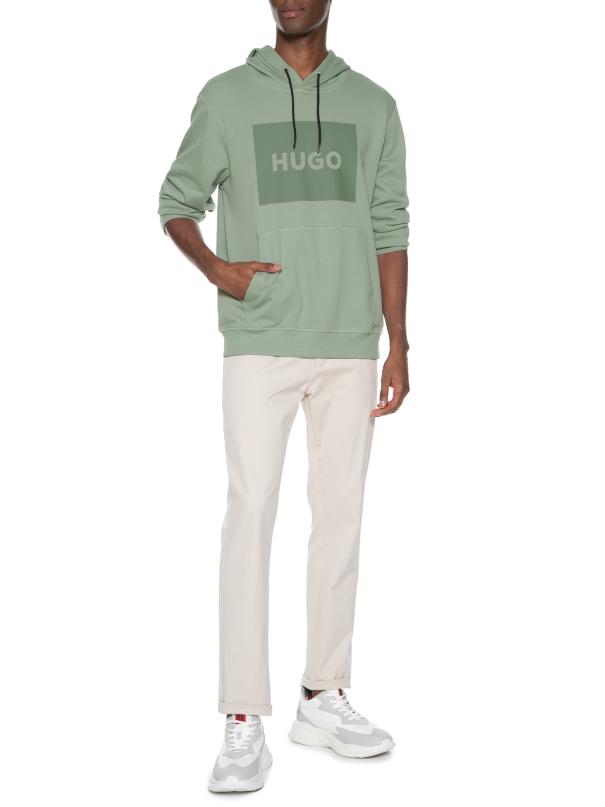 Blusa Masculina Moletom Duratschi Verde Hugo