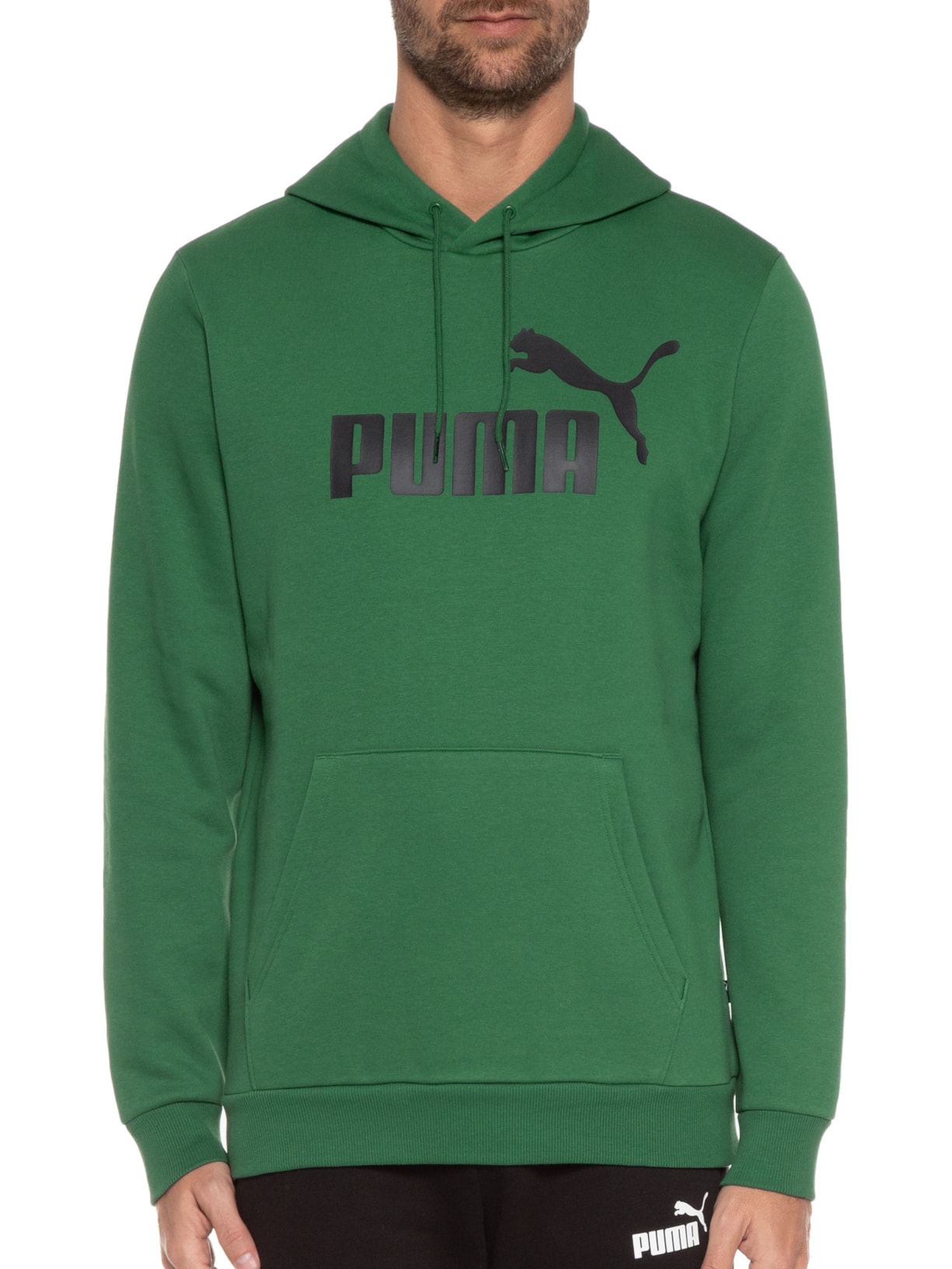 Blusa Masculina Moletom Ess Big Logo Fl (s) Verde Puma