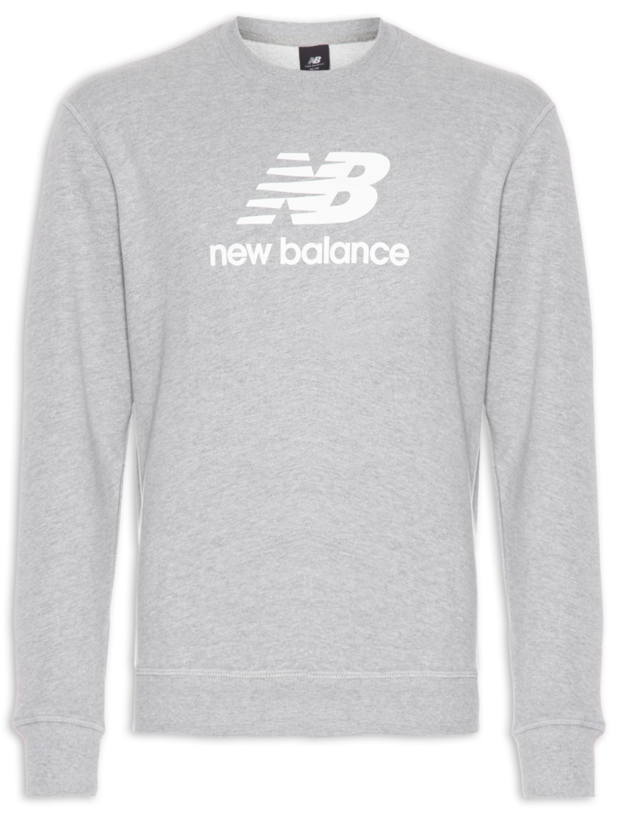 Blusa Masculina Moletom Essentials Basic - Cinza