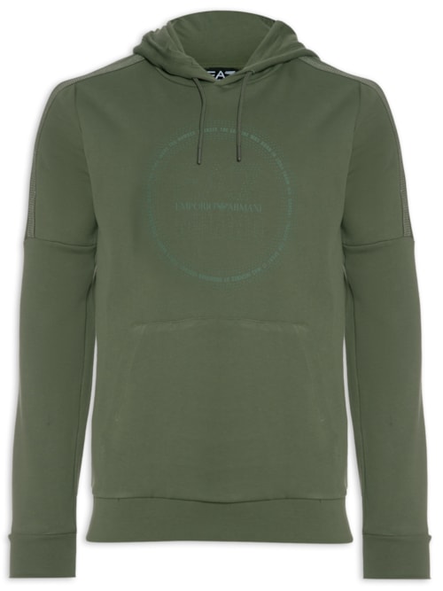 Blusa Masculina Moletom Estampa - Verde