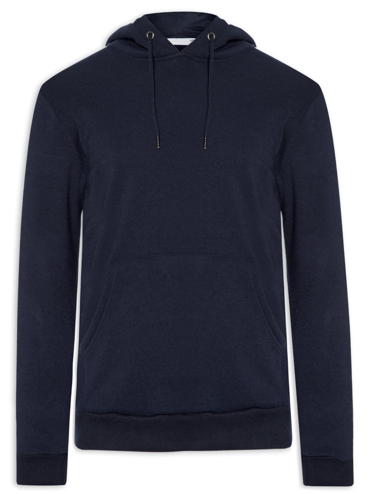 Blusa Masculina Moletom Fechado Com Capuz Básico - Azul