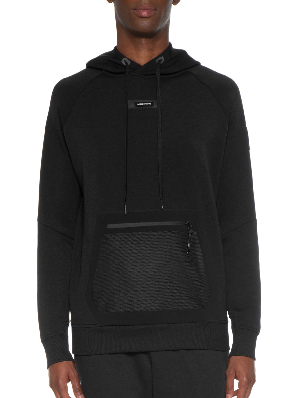 Blusa Masculina Moletom Fechado Hoodie Preto On Running