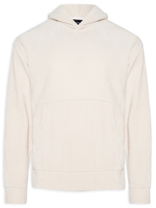 Blusa Masculina Moletom Felpa – Bege