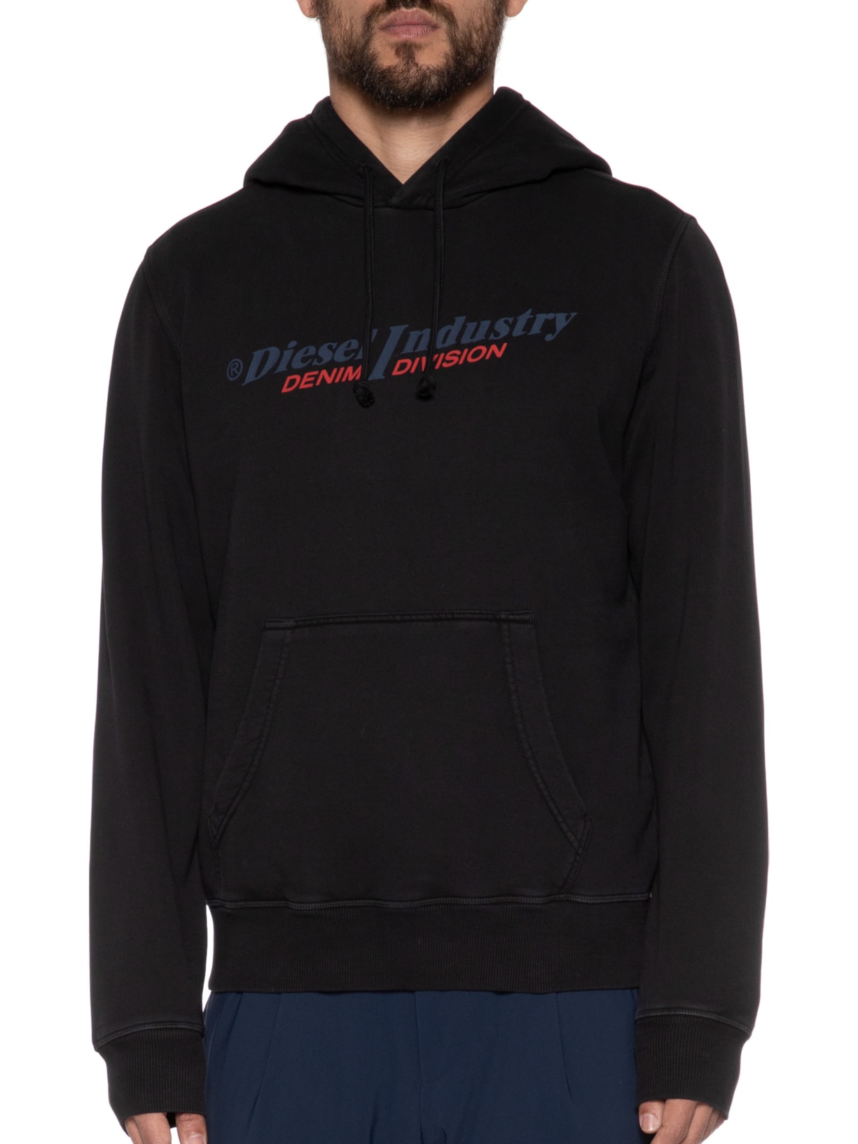 Blusa Masculina Moletom Ginn Hood Ind Sweatshirt Preto Diesel