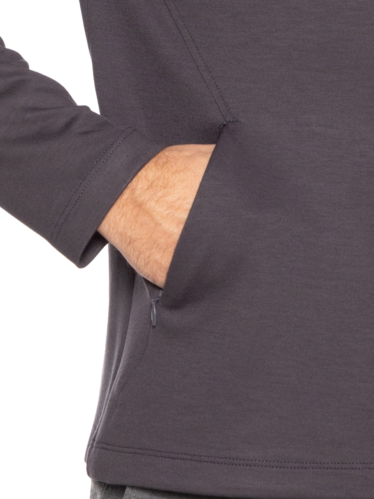 Blusa Masculina Moletom Gola Role Cinza Ricardo Almeida