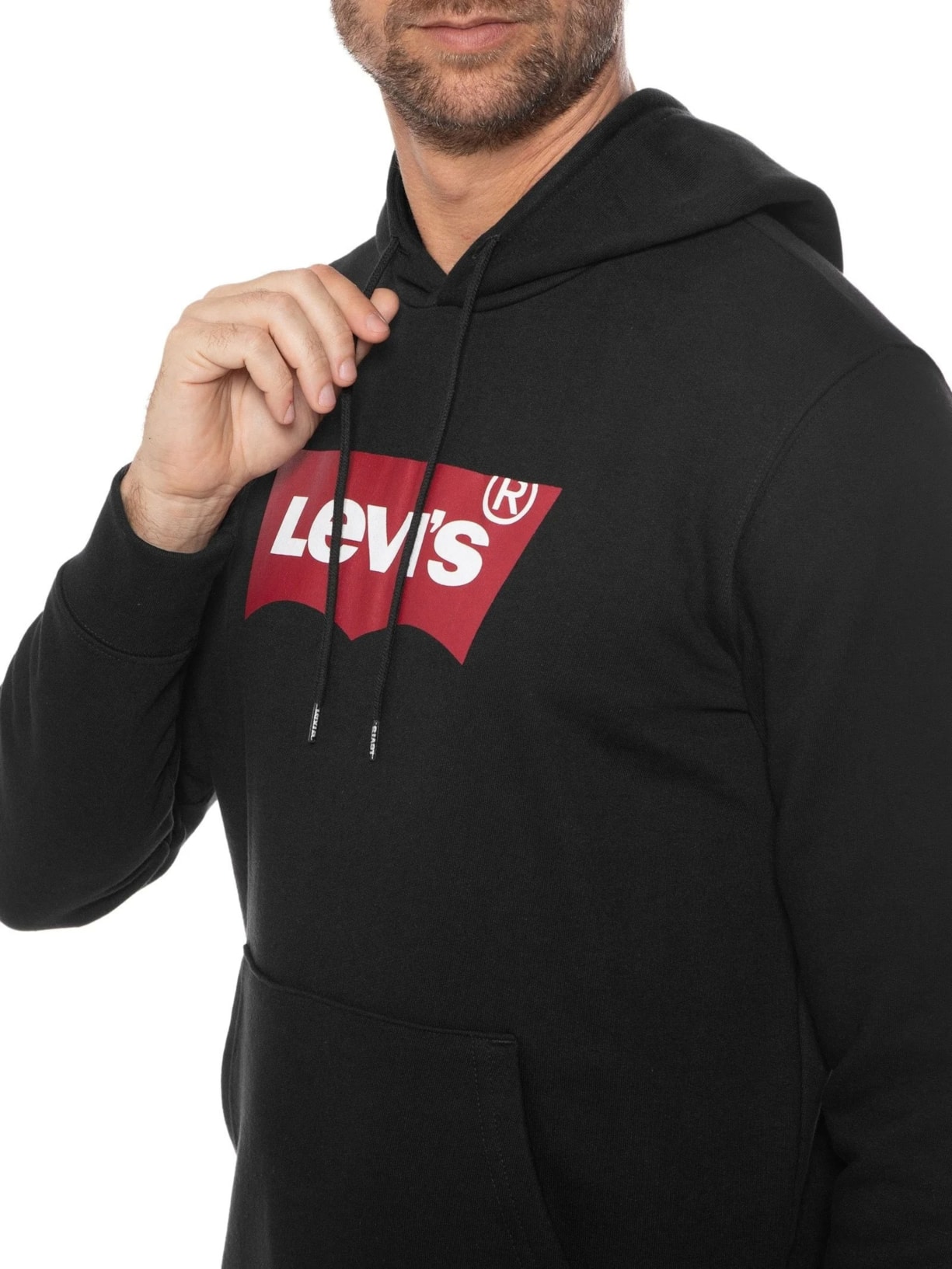 Blusa Masculina Moletom Graphic Po Hoodie T3 Preto Levi's