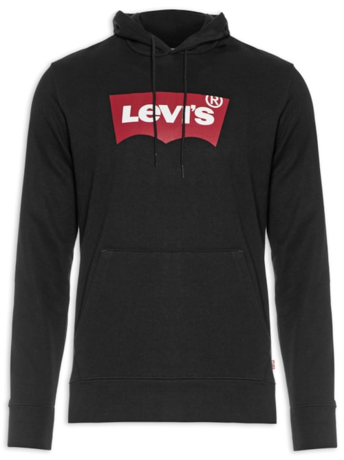 Blusa Masculina Moletom Graphic Po Hoodie T3 - Preto