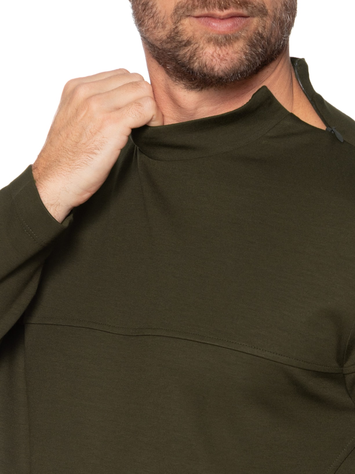 Blusa Masculina Moletom Lisa Verde Ricardo Almeida