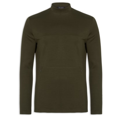 Blusa Masculina Moletom Lisa - Verde