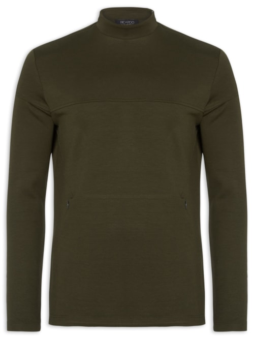 Blusa Masculina Moletom Lisa - Verde