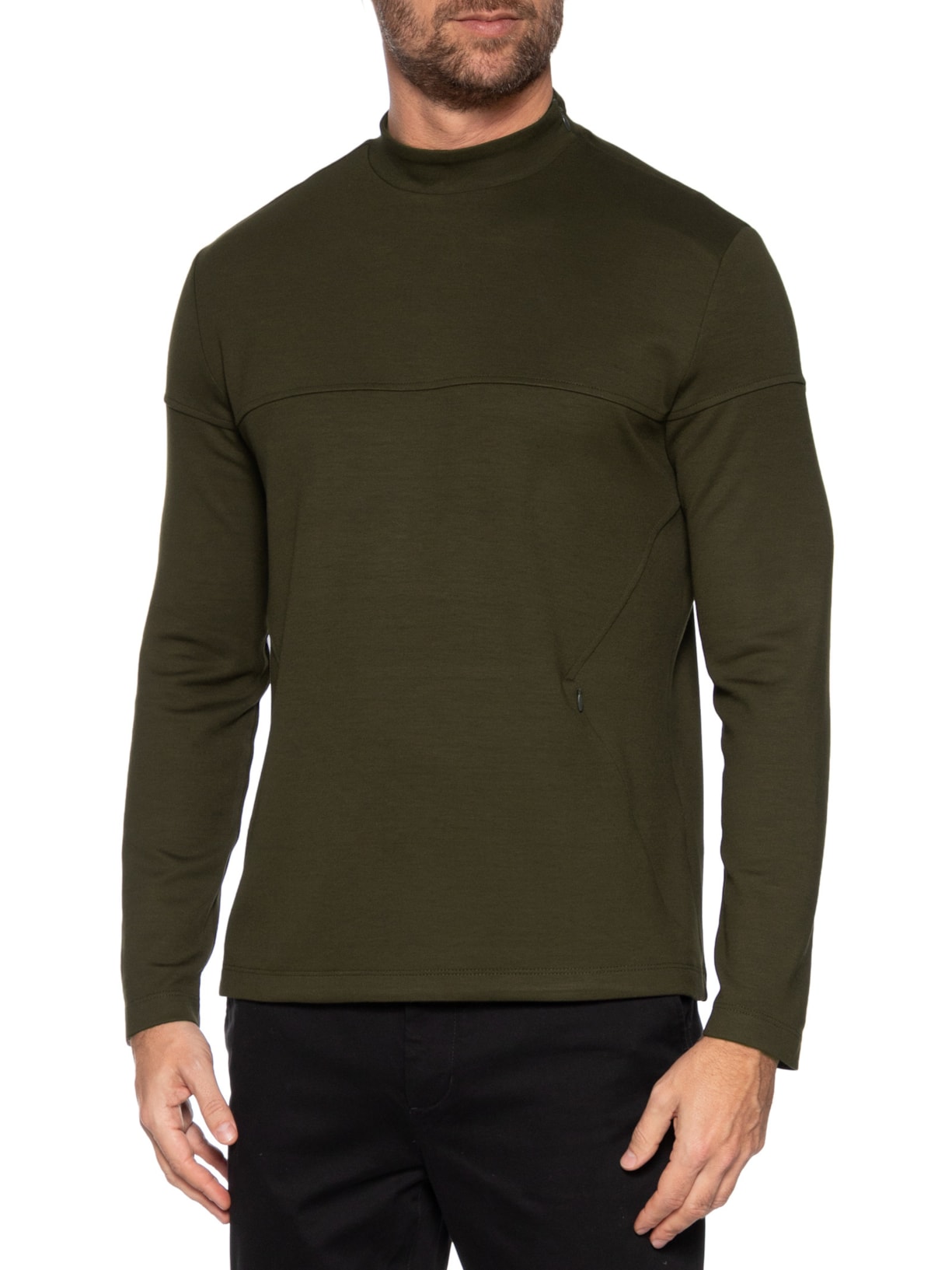 Blusa Masculina Moletom Lisa Verde Ricardo Almeida