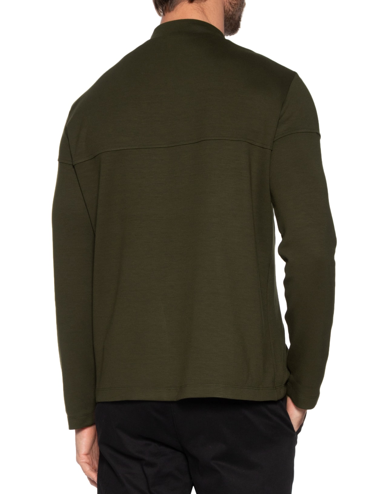 Blusa Masculina Moletom Lisa Verde Ricardo Almeida
