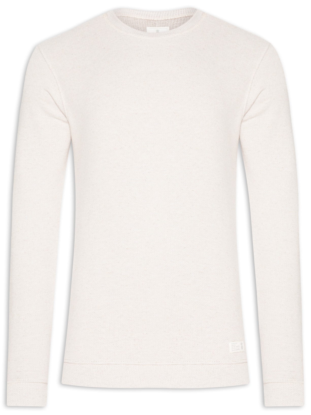 Blusa Masculina Moletom Malhão Texture - Off White