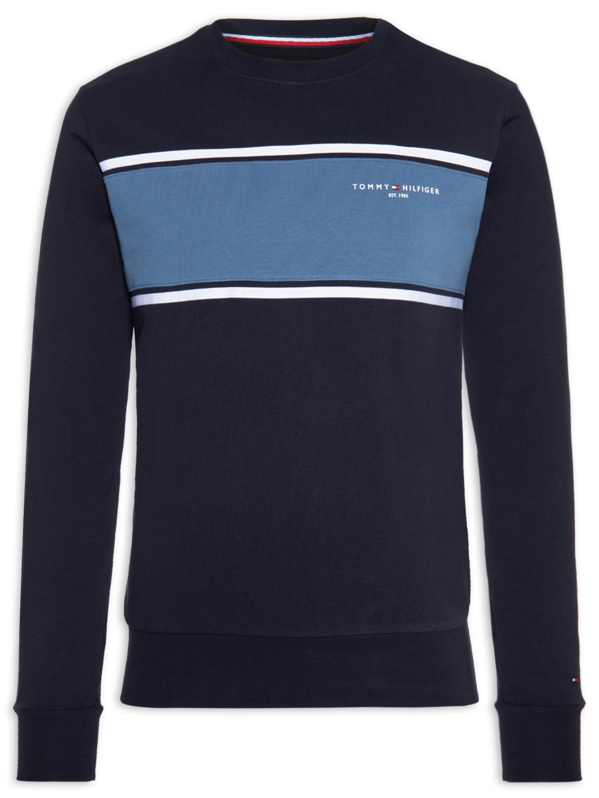 Blusa Masculina Moletom Manga Longa - Azul