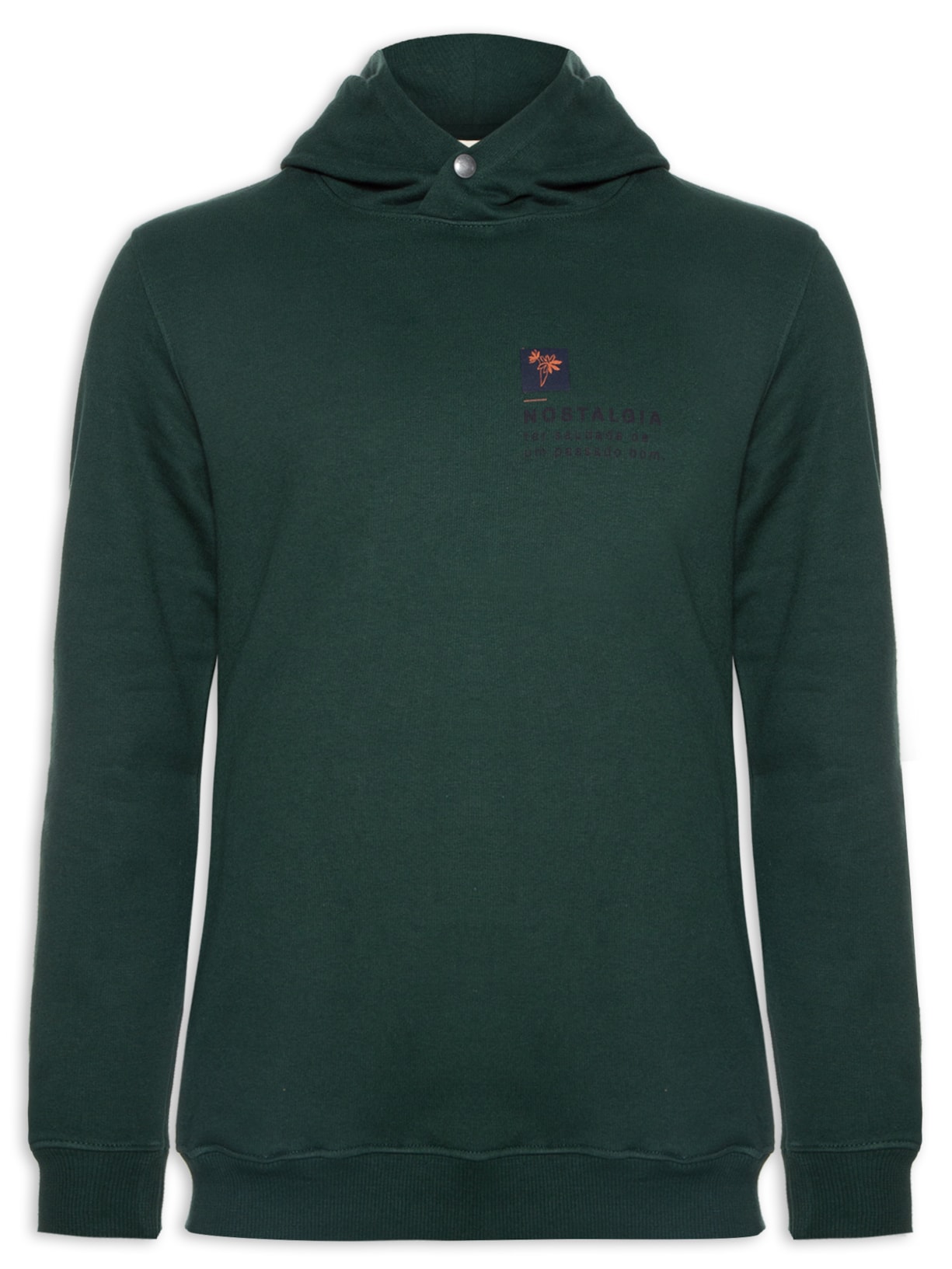 Blusa Masculina Moletom Manga Longa - Verde