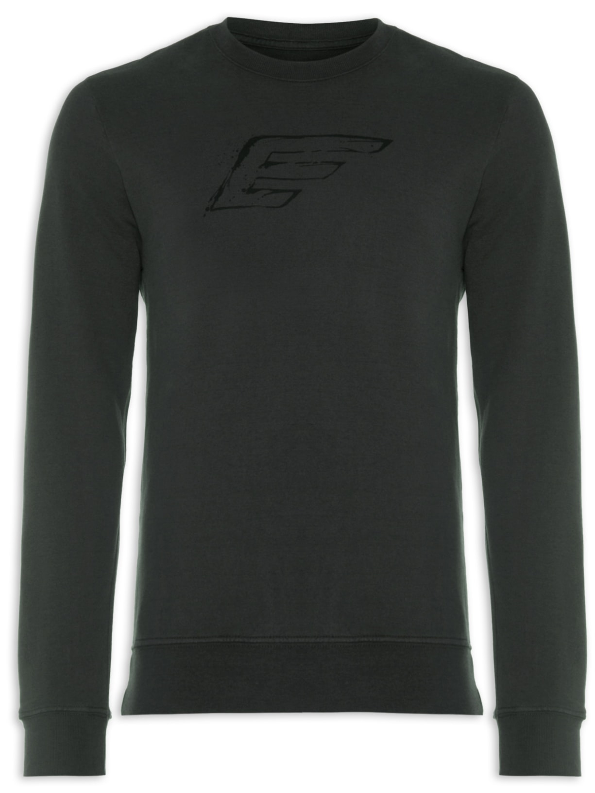 Blusa Masculina Moletom Melange Maxi Easa Careca - Cinza