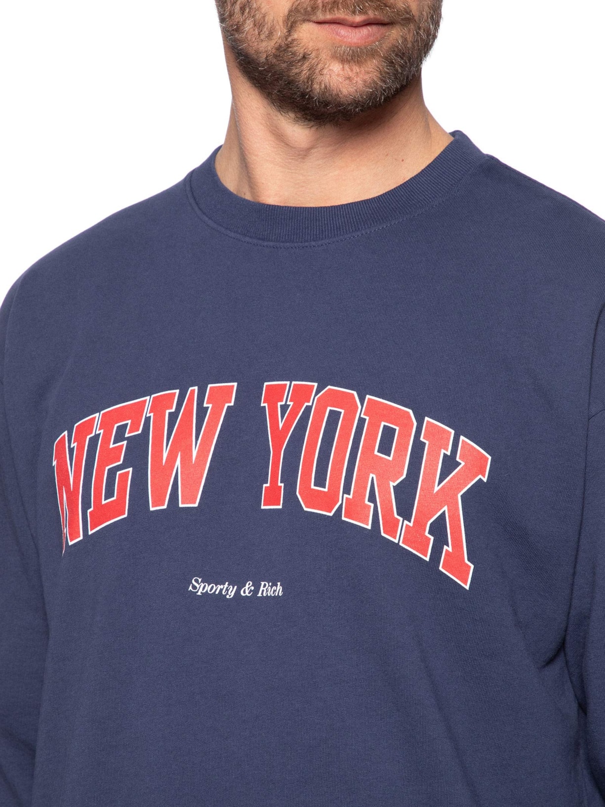 Blusa Masculina Moletom New York Ivy Crewneck Azul Sporty & Rich