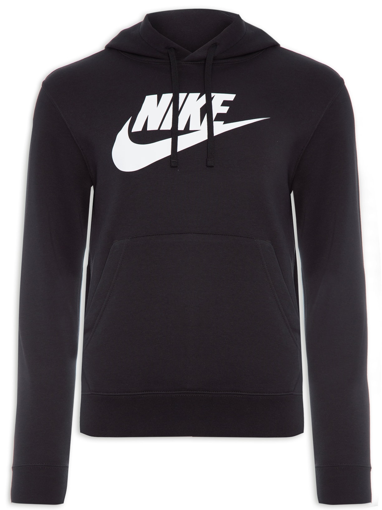 Blusa Masculina Moletom Nsw Club Hoodie Po Bb Gx - Preto