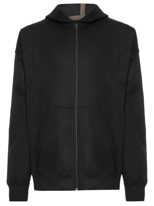 Blusa Masculina Moletom Over Double - Preto