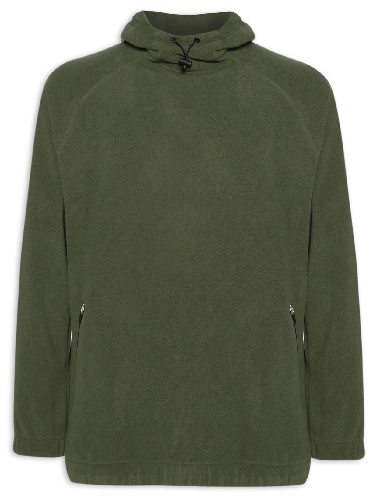 Blusa Masculina Moletom Overcoat Fleece Raglan - Verde