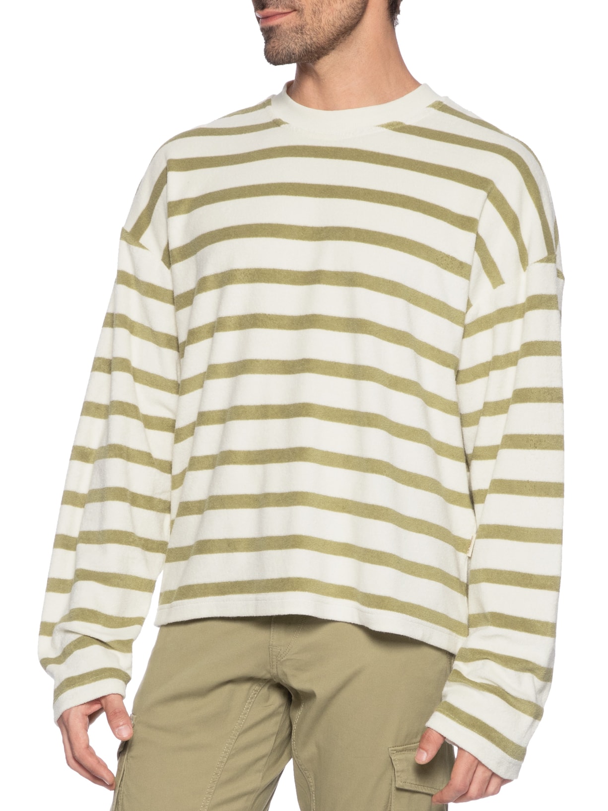 Blusa Masculina Moletom Oversized Fit Bege Jack & Jones