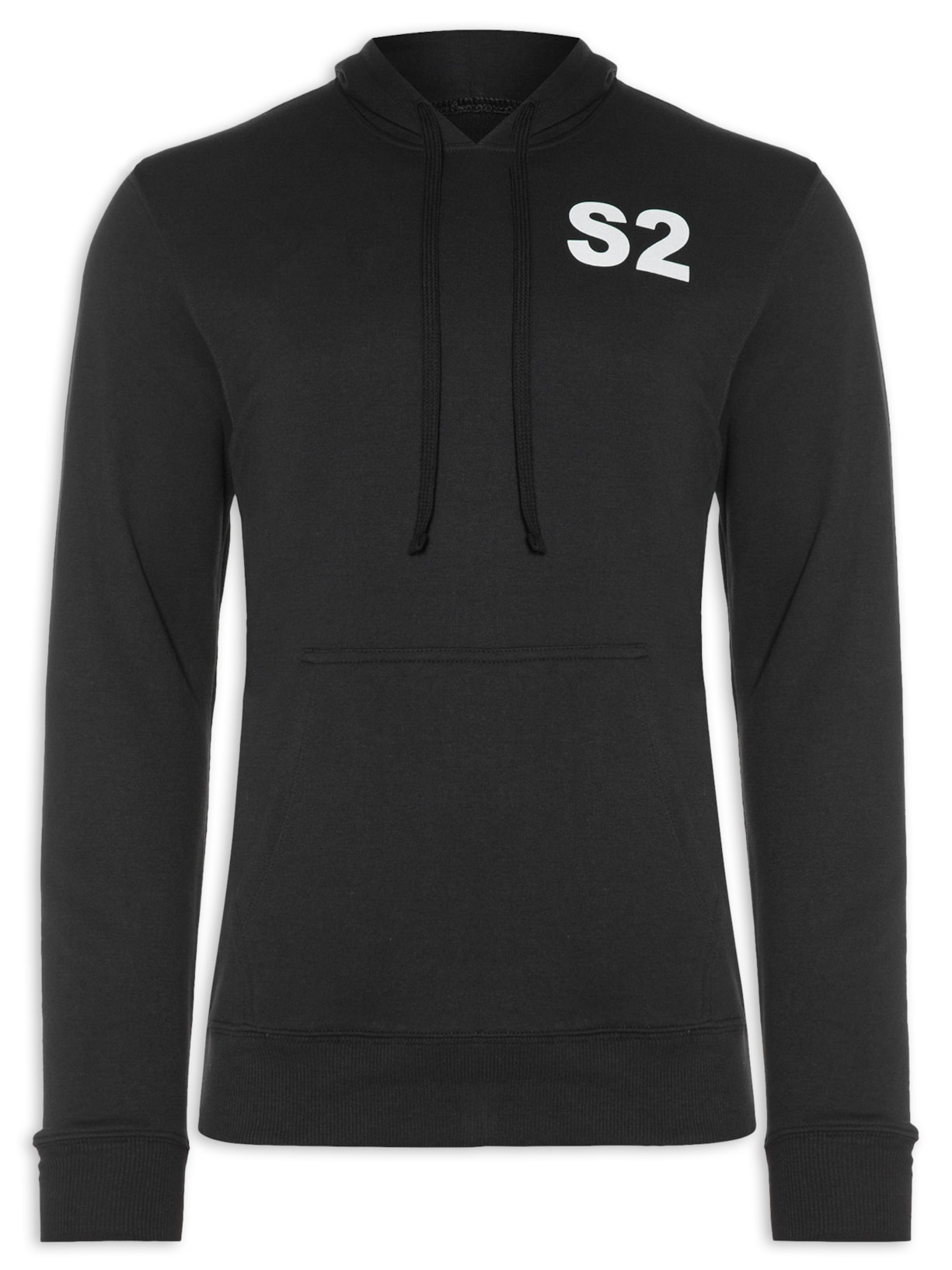 Blusa Masculina Moletom Relax Costas New Rebels - Preto