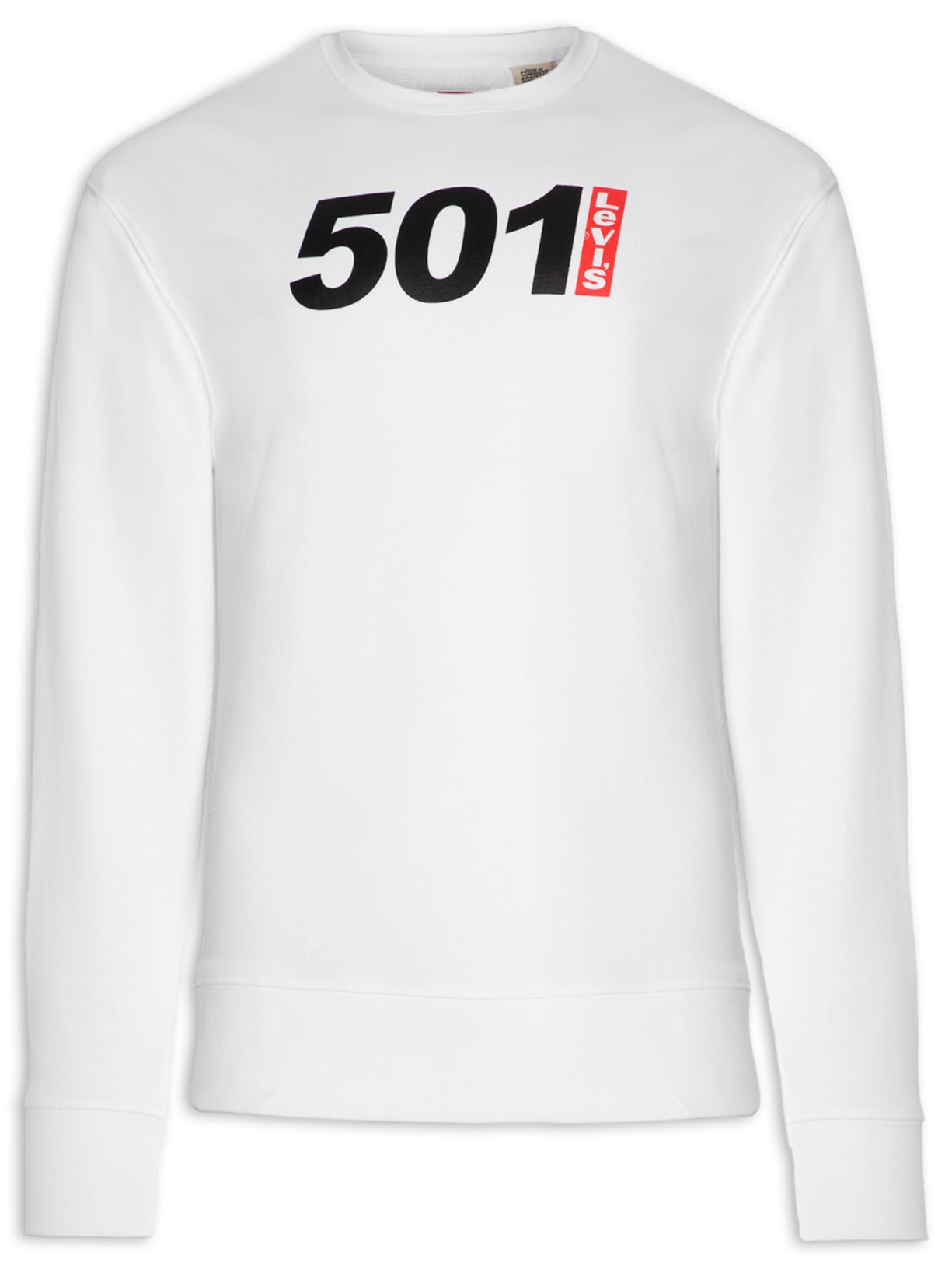 Blusa Masculina Moletom Relaxd Graphic Crew Branco Levi's