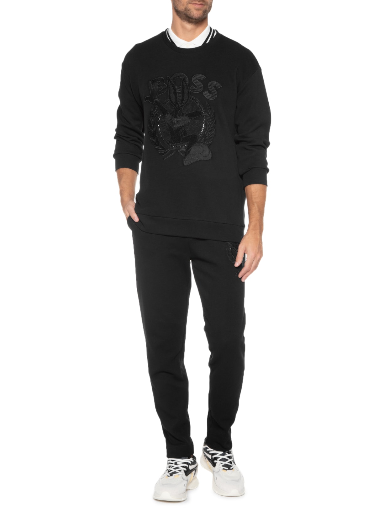 Blusa Masculina Moletom Saggy Lunar Preto Boss