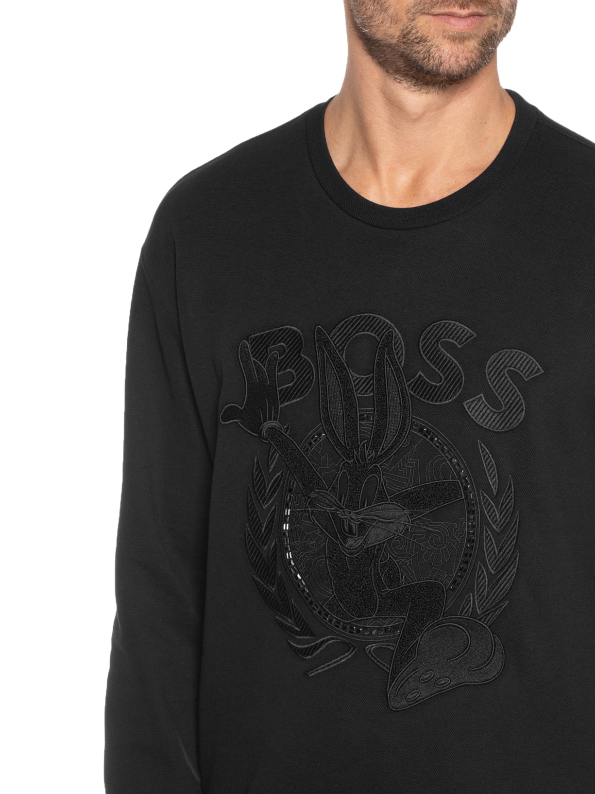 Blusa Masculina Moletom Saggy Lunar Preto Boss