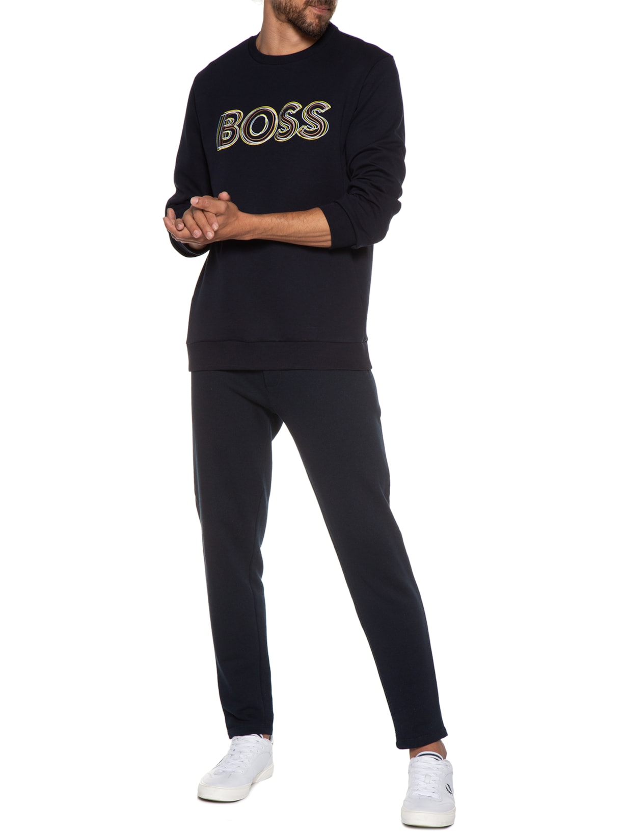 Blusa Masculina Moletom Salbo Azul Boss