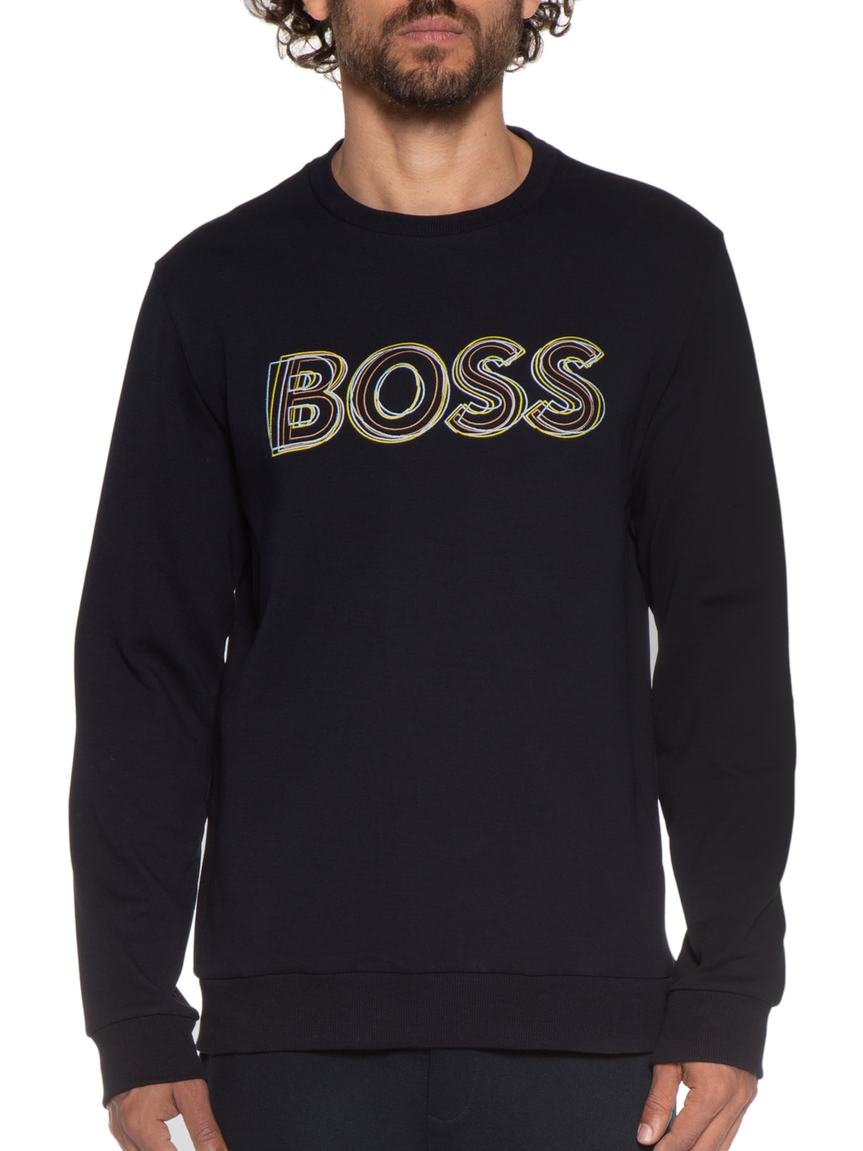Blusa Masculina Moletom Salbo Azul Boss