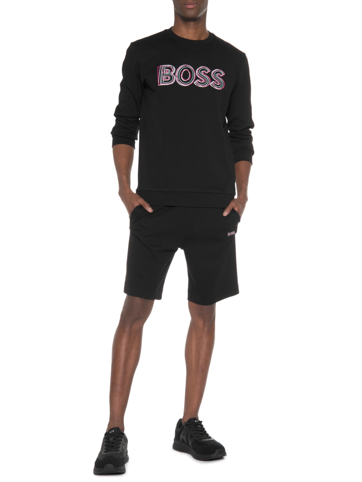 Blusa Masculina Moletom Salbo Preto Boss