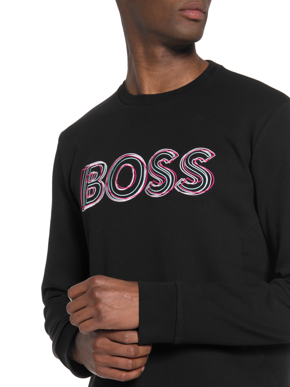 Blusa Masculina Moletom Salbo Preto Boss