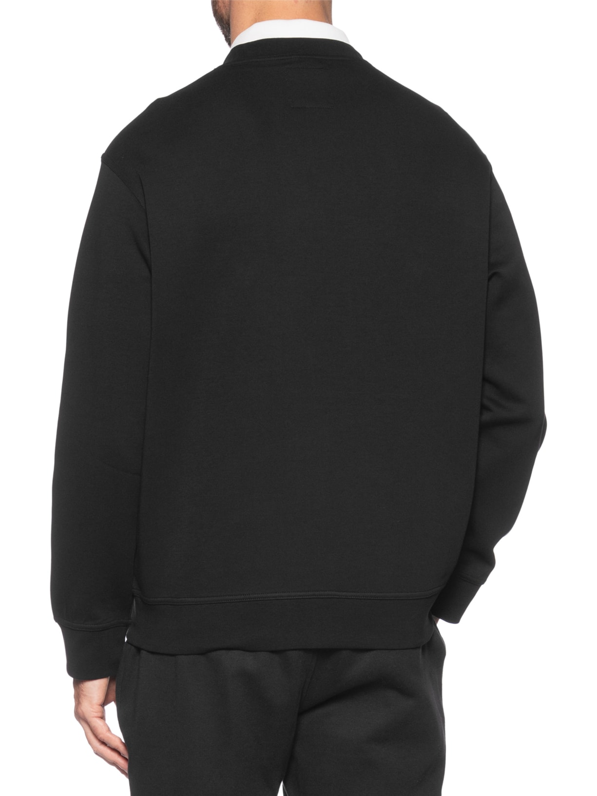 Blusa Masculina Moletom Sweatshirt Com Logo A|X Bordado Preto Armani Exchange
