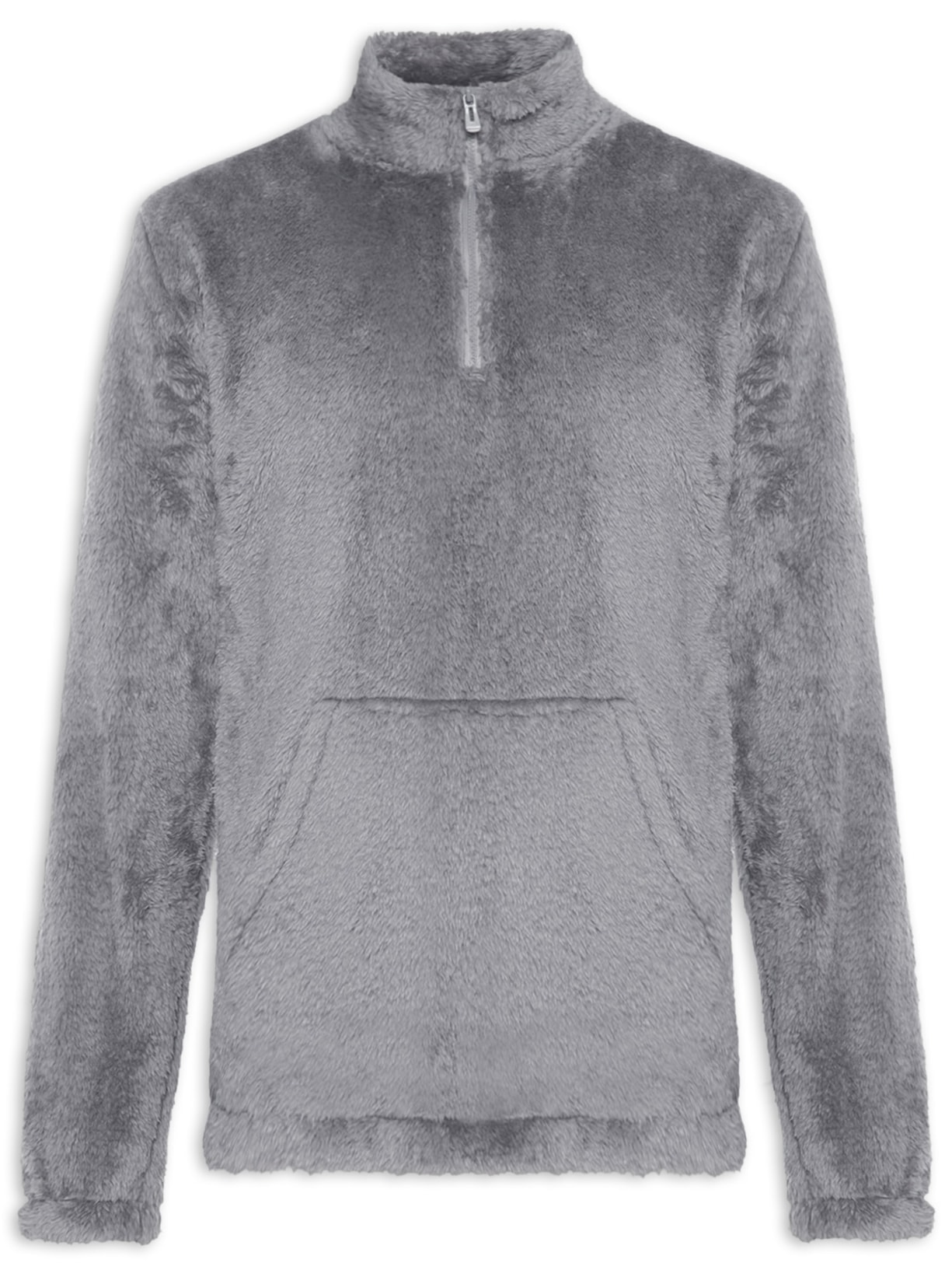 Blusa Masculina Moletom Teddy - Cinza