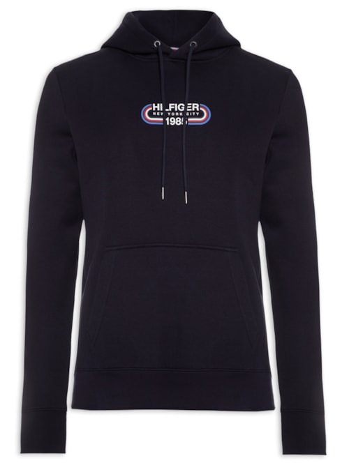 Blusa Masculina Moletom Track Graphic - Azul