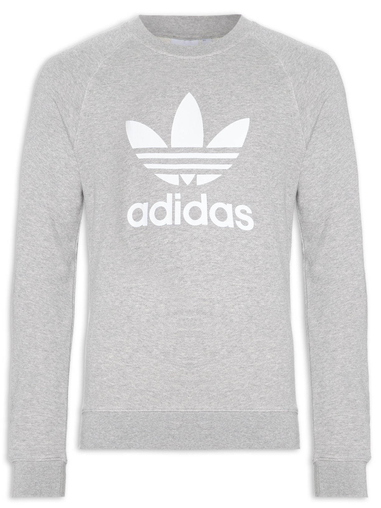 Blusa Masculina Moletom Trefoil - Cinza