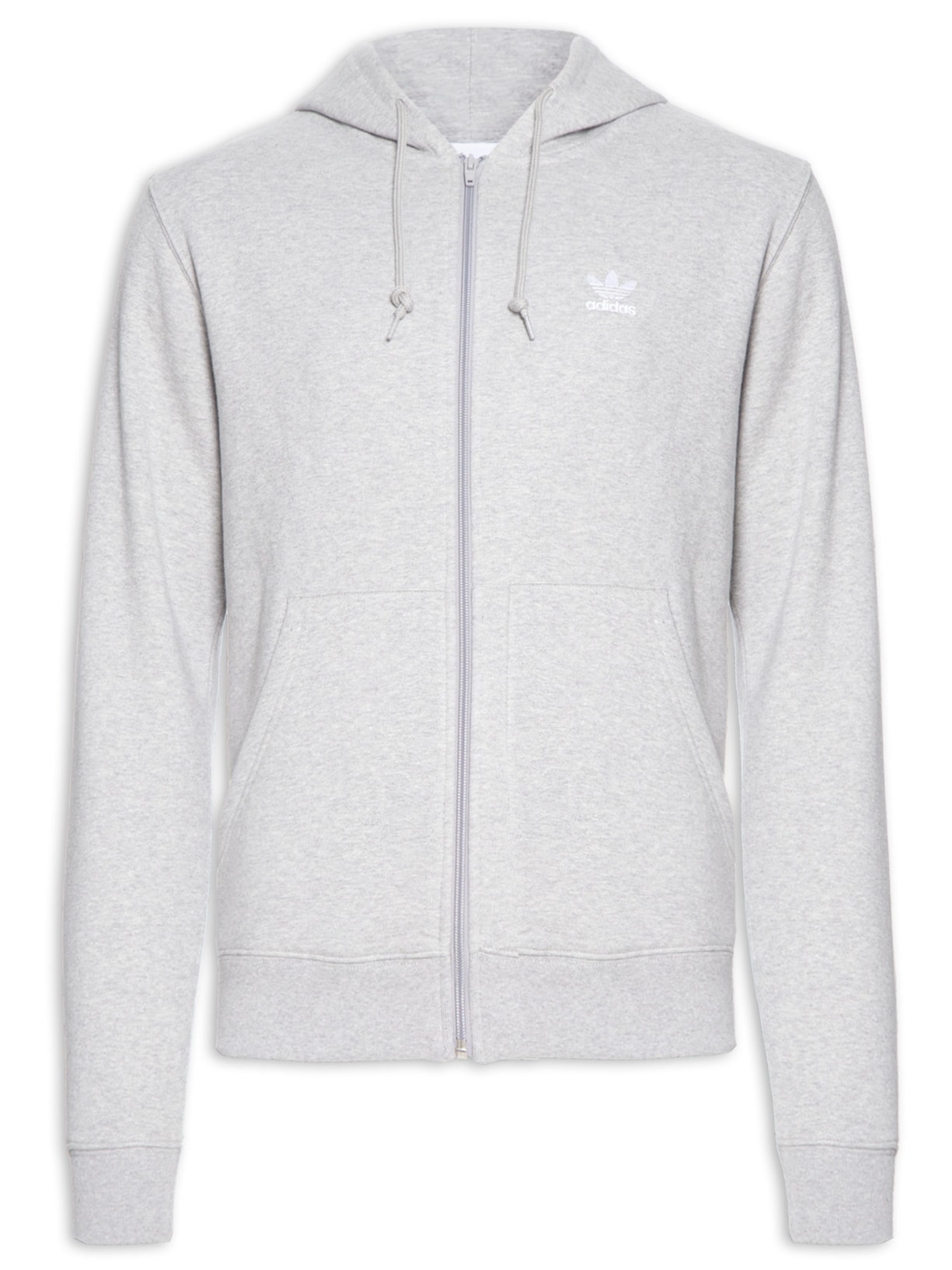 Blusa Masculina Moletom Trefoil Essentials - Cinza