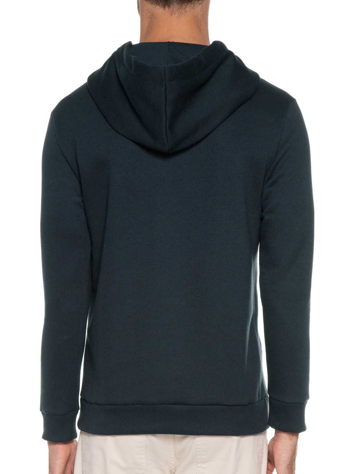 Blusa Masculina Moletom Uni Color Azul Sergio K