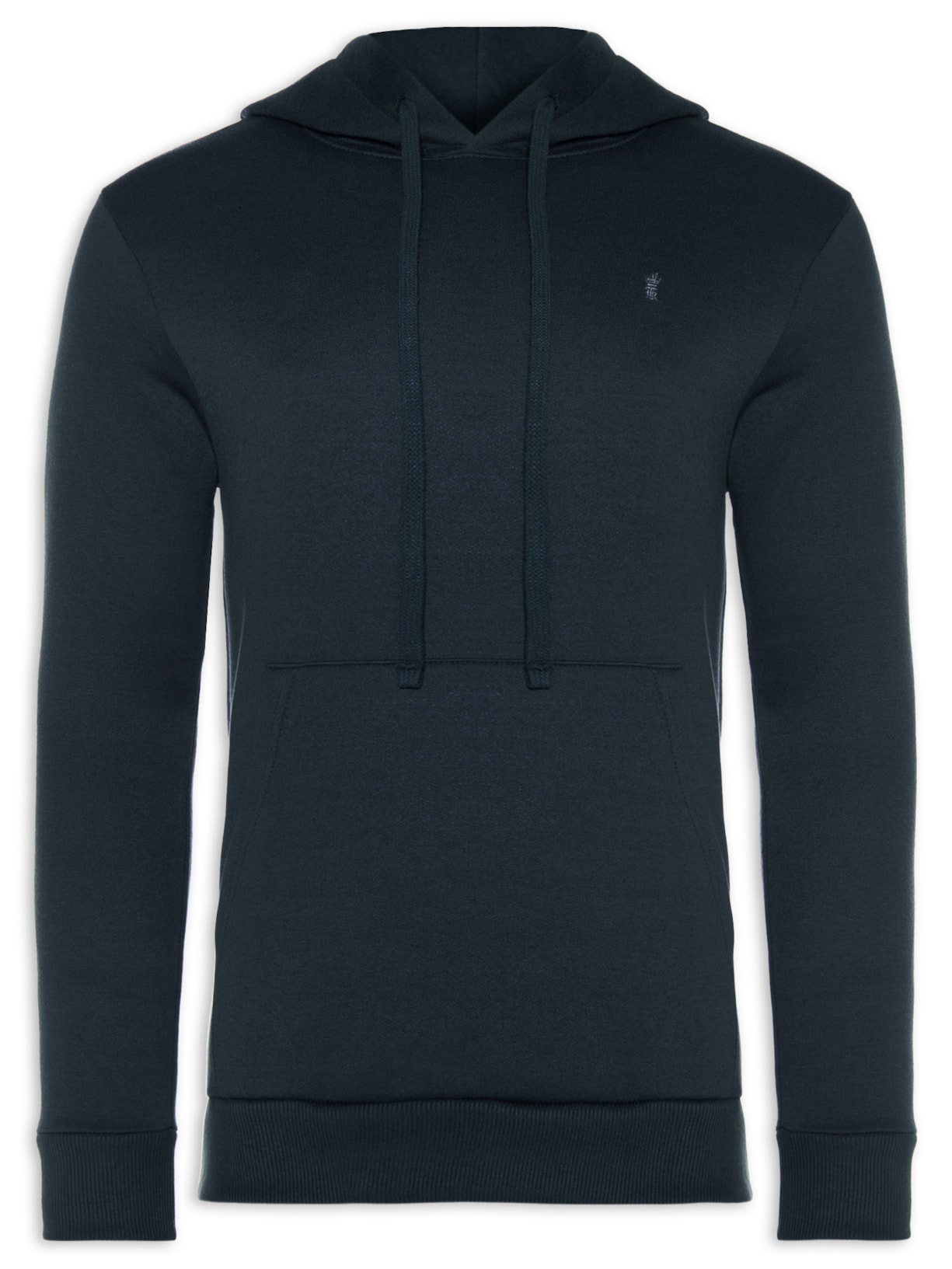 Blusa Masculina Moletom Uni Color Azul Sergio K