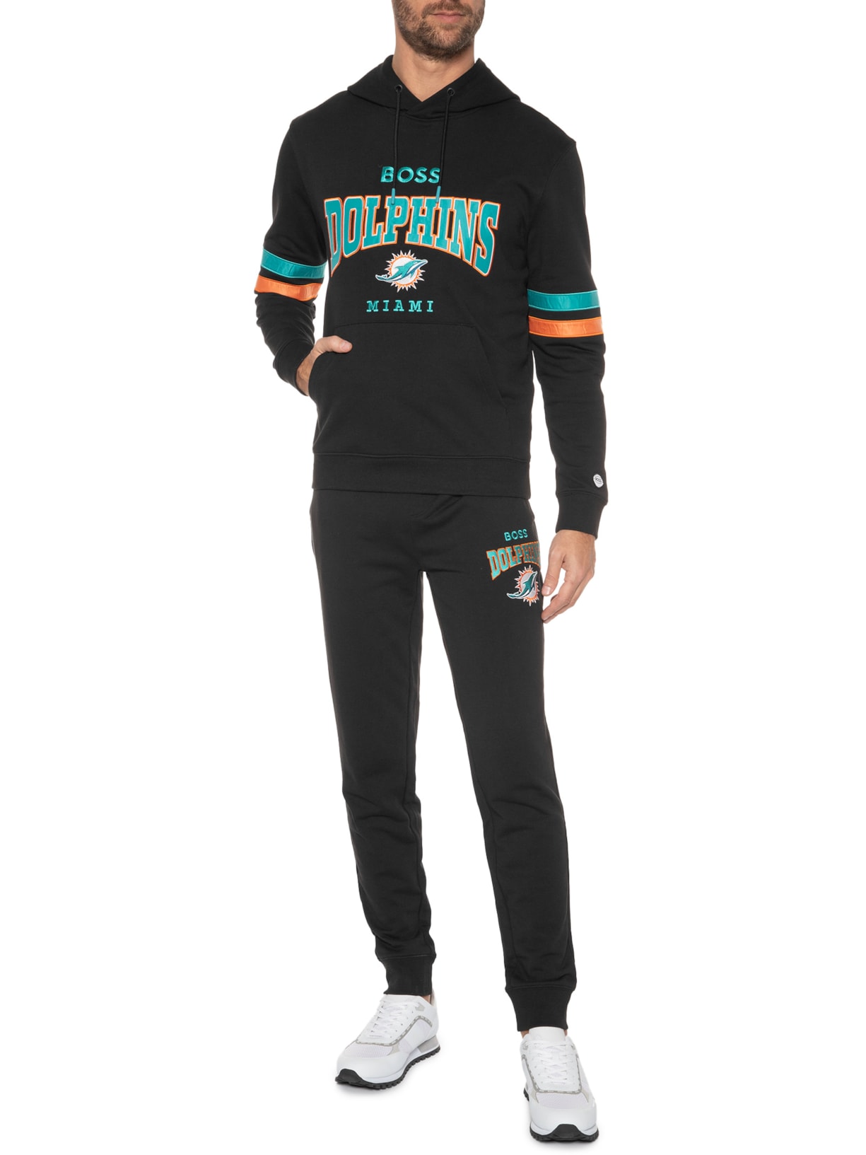 Blusa Masculina Moletom W Touchdown Nfl Preto Boss