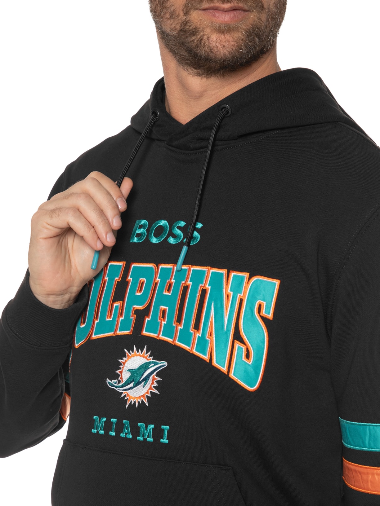 Blusa Masculina Moletom W Touchdown Nfl Preto Boss