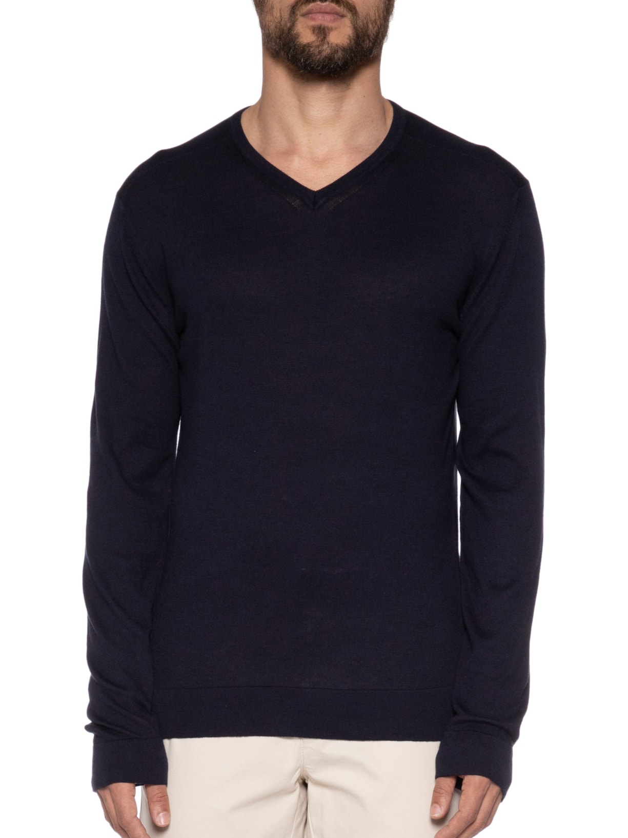 Blusa Masculina Mpro Gola V Azul Ricardo Almeida