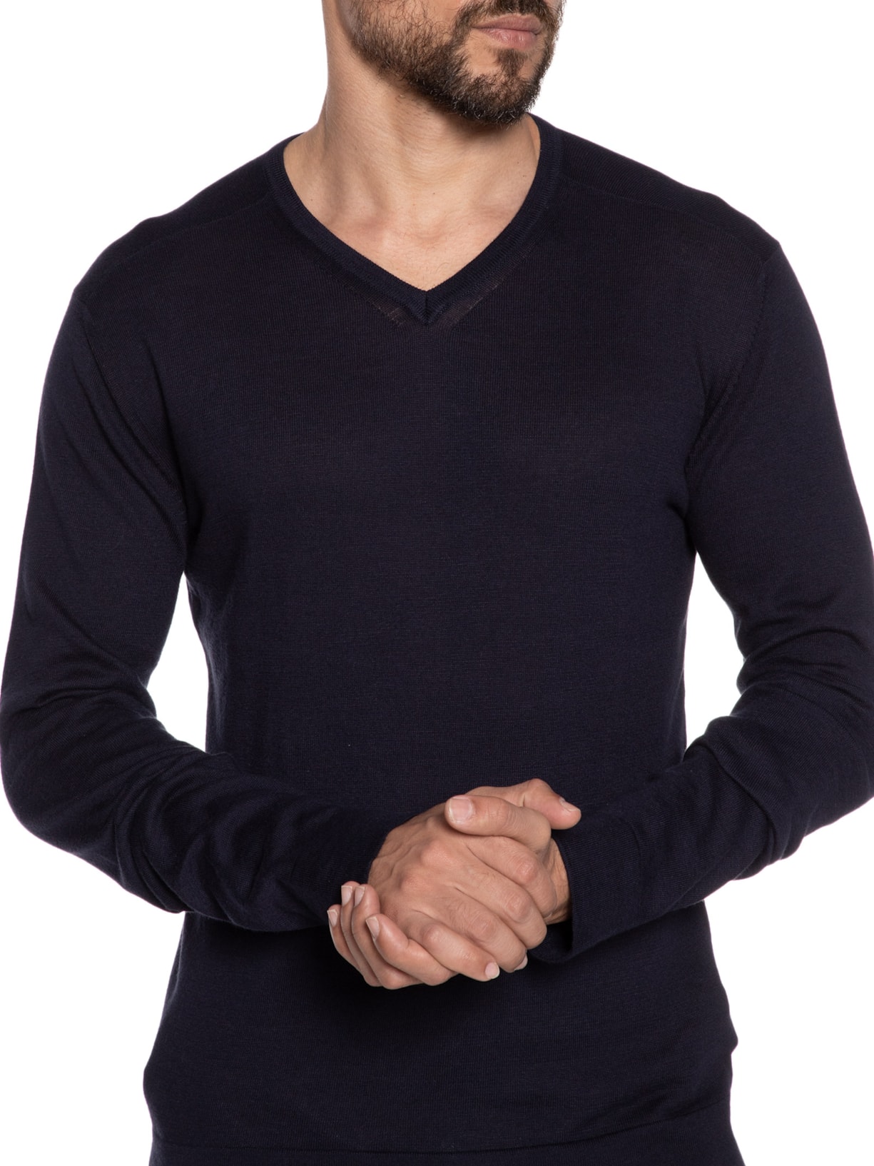 Blusa Masculina Mpro Gola V Azul Ricardo Almeida