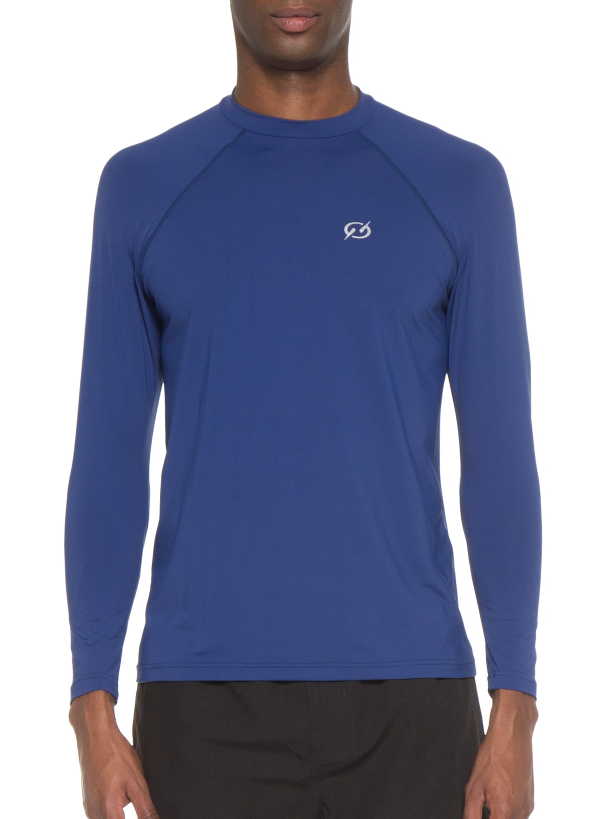 Blusa Masculina Proteção Uv Liso Azul Blueman