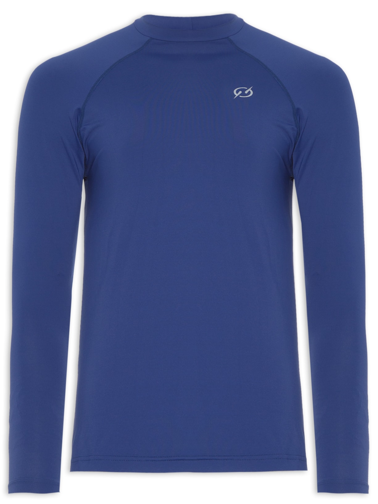 Blusa Masculina Proteção Uv Liso Azul Blueman