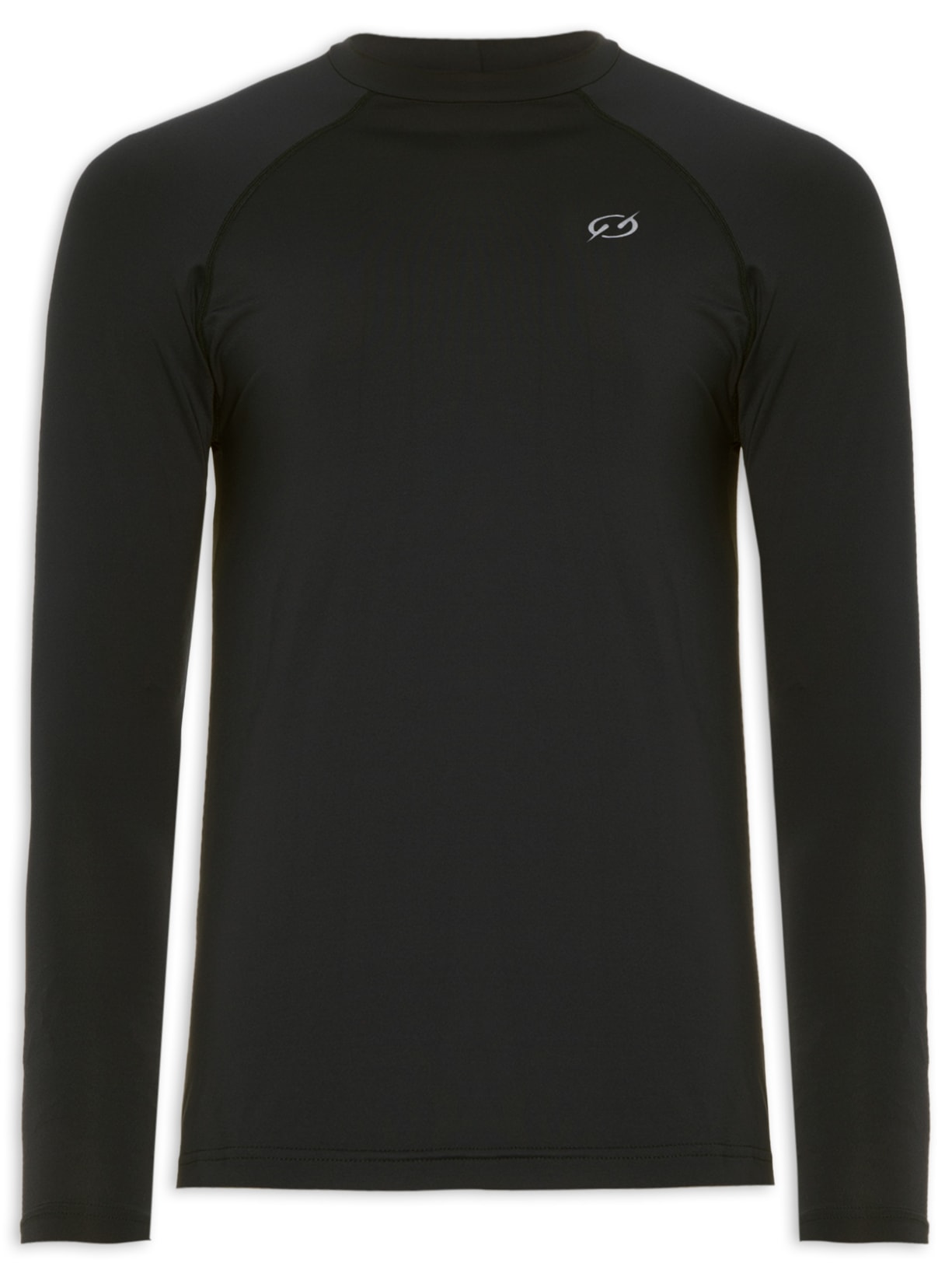 Blusa Masculina Proteção Uv Liso - Preto