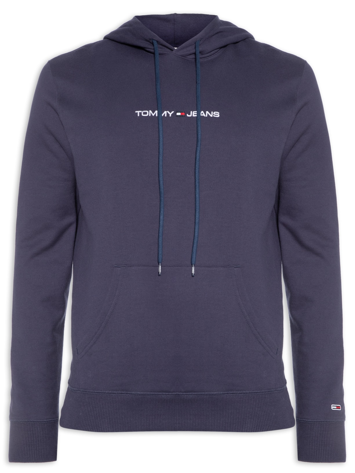 Blusa Masculina Reg Linear Hoodie - Azul